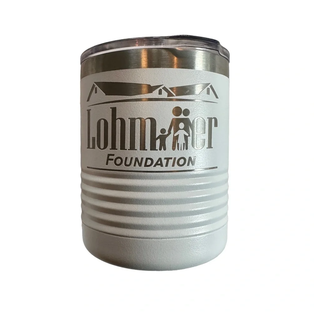 White 10oz. Polar Camel Tumbler with Clear Lid
